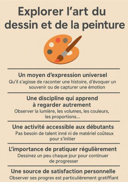 cours dessin peinture